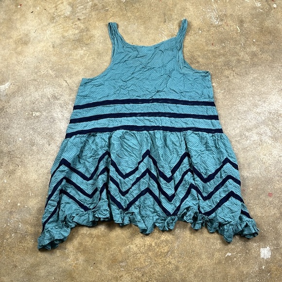 Free People Teal and Navy Voile Lace Trapeze slip dress
Size: Small - Picture 2 of 6